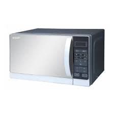 Sharp 20L Microwave Silver Mirror Glass