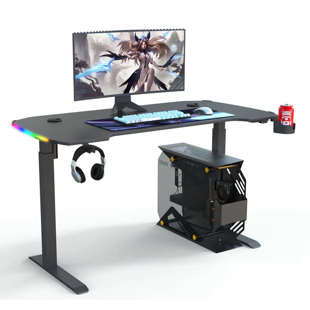 Manual Adjustable Height Gaming Desk
