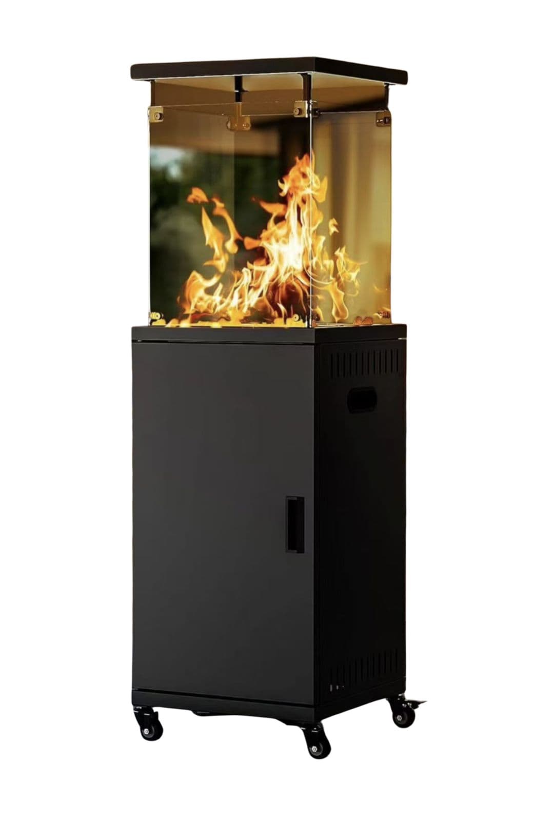 Wave Glass Squared Gas Patio Heater