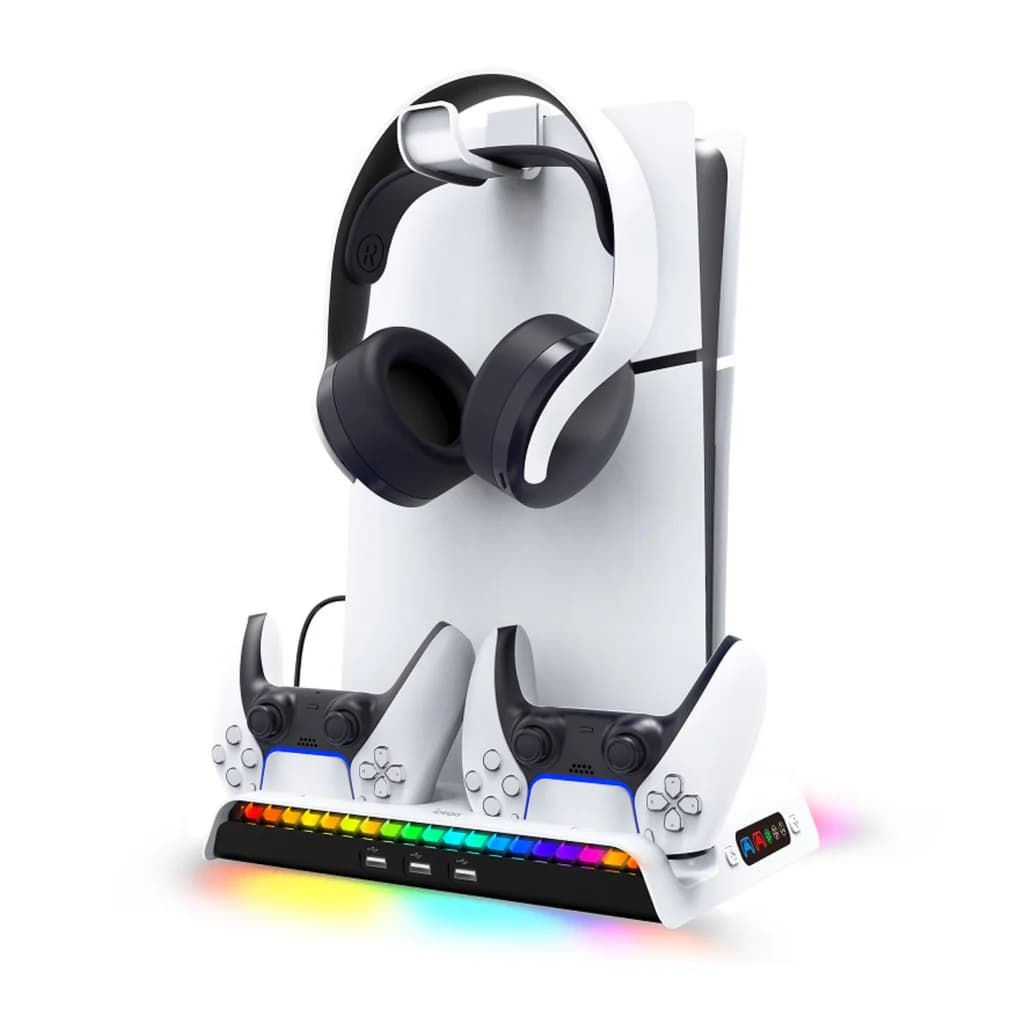 Ipega RGB Vertical Cooling Stand For PS5 Slim-Pro Disk/Digital