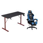 Chaho Gaming Chair With Footrest + Gaming Desk 120cm Bundle Offer